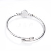 Tarnish Resistant 316 Surgical Stainless Steel Torque Bangles X-BJEW-D437-A37-P-2