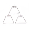 Tarnish Resistant 304 Stainless Steel Wire Pendants STAS-M274-018P-3