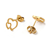 PVD Vacuum Plating 304 Stainless Steel Stud Earrings EJEW-Z040-02G-2