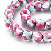Handmade Polymer Clay Beads Strands CLAY-N008-054-05-3