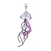 3Pcs 3 Colors Jellyfish Glass Pendant Decorations HJEW-JM02655-4