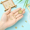 10Pcs 5 Styles Autumn Theme Brass Micro Pave Clear & Black Cubic Zirconia Charms KK-CJ0004-21-4