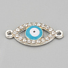 Alloy Rhinestone Links connectors ALRI-S170-21S-1