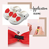   2 Sets 2 Colors Polyester Bowknot Shoe Decoration FIND-PH0010-25-6