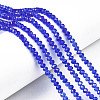 Electroplate Glass Beads Strands EGLA-A044-T3mm-B31-1