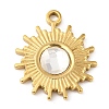 Real 18K Gold Plated 304 Stainless Steel Pendants STAS-A084-21G-04-1
