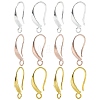 18Pcs 3 Colors Brass Smooth Earring Hooks KK-YW0002-14-2