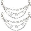Alloy Shoe 3-Strand Curb Chain AJEW-WH0258-700-1