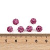 Polymer Clay Rhinestone Beads RB-H284-6MM-Half-502-2