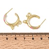 Brass Enamel Stud Earrings KK-CBA8324-23G-02-5