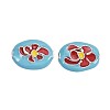 Chinese Style Alloy Enamel Beads ENAM-P160-12A-S-4