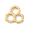 Golden Plated 304 Stainless Steel Charms STAS-K286-03G-G-1
