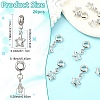 10Pcs Alloy Crystal Rhinestone Star European Dangle Charms MPDL-YW0001-06-2