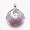 Natural & Synthetic Gemstone Pendants KK-F751-F-3