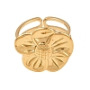 304 Stainless Steel Open Cuff Ring PW-WG89244-02-3
