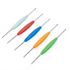 5Pcs 5 Colors Iron Crochet Hooks TOOL-TADJ0001-02-1