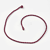 Mixed Material Cord Necklace Making MAK-MSMC001-01-4
