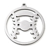 Anti-Tarnish 304 Stainless Steel Pendants STAS-M076-09P-1