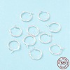 925 Sterling Silver Hoop Earrings STER-P047-13B-S-1
