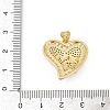 Brass Micro Pave Cubic Zirconia Pendants KK-D317-087G-3