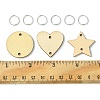 50Pcs Undyed Wood Connector Charms WOOD-FS0001-12A-5