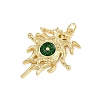 Brass Enamel Pendants KK-L240-11G-3