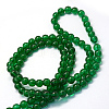 Baking Paint Transparent Glass Round Bead Strands X-DGLA-Q022-8mm-25-3