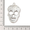 Day of the Dead Ornaments Tibetan Style Sugar Skull Pendants X-TIBEP-22828-AS-NR-3