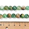 Natural Green Line Jasper  Beads Strands G-B128-A03-03-3