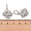 Brass Micro Pave Cubic Zirconia Peg Bails KK-A279-10P-3