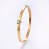 304 Stainless Steel Bangles BJEW-P222-08G-1