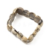 Natural Mexican Agate Beaded Stretch Bracelets BJEW-D036-01-3