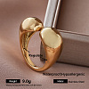 304 Stainless Steel Cuff Open Rings for Women AP4973-2-1