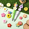16Pcs 16 Styles Silicone Beads SIL-YW0002-03-4
