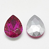 Pointed Back Glass Rhinestone Cabochons RGLA-T081-20x30mm-09-2