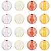 20Pcs 4 Colors Transparent Acrylic Beads MACR-TADJ0001-02B-2