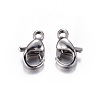 Tarnish Resistant 304 Stainless Steel Lobster Claw Clasps X-STAS-R050-9x5mm-2