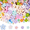 300Pcs 5 Styles Opaque Resin Cabochons RESI-SP0001-13-1