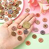 Printed Wooden Buttons WOOD-CJC0007-03-3