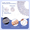 4 Strands Transparent Glass Beads EGLA-TA0001-80A-3