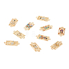 40Pcs 10 Styles Alloy Rhinestone Connector Charms FIND-TA0002-01-18