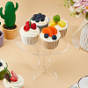 Acrylic Round Dessert Display Easels ODIS-WH0079-009-3