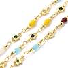 Handmade Teardrop Glass Beaded Chains CHC-M024-17G-1