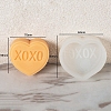 DIY Silicone Heart with Word Soap Molds PW-WG13454-07-1