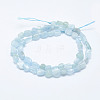 Natural Aquamarine Beads Strands X-G-K203-46-2