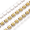 Iron & ABS Plastic Imitation Pearl Tennis Chains CH-Q006-01A-02-1