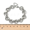 304 Stainless Steel Rolo Chain Bracelets for Women BJEW-S176-01P-B-5