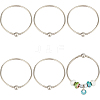 6Pcs Brass European Style Bangle Making PPJ-SC0001-03-1