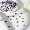 Half Round Plastic Doll Wiggle Eyes Cabochons DIY-LP0001-89B-1