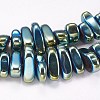 Electroplated Non-magnetic Synthetic Hematite Beads Strands G-P367-G05-1